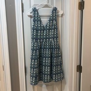 Anthropologie patterned dress